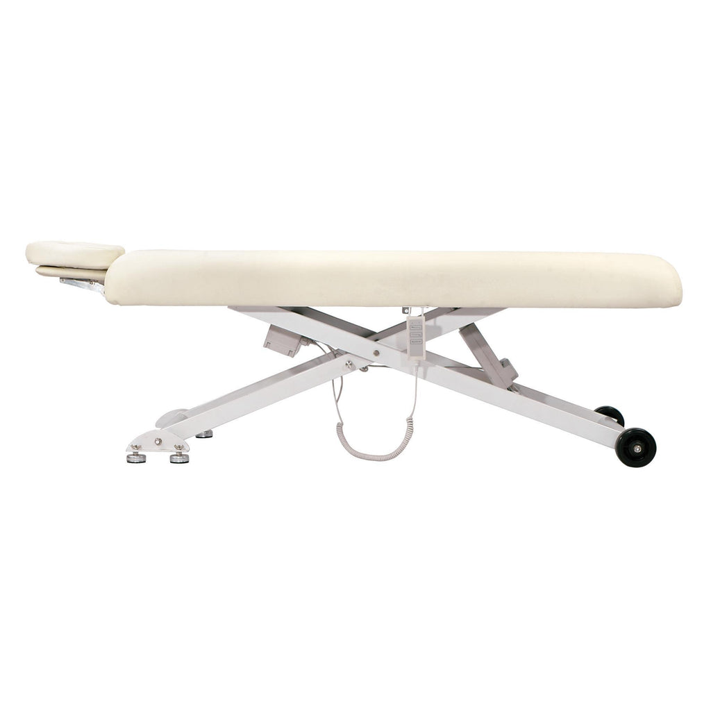 Massage Tables ComfortSoul Siena Electric Lift Massage Table / Ivory Upholstery/White Base ComfortSoul Siena Electric Lift Massage Table