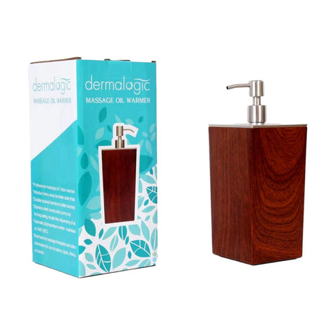 Image of Cherry Wood Massage Oil & Lotion Warmer