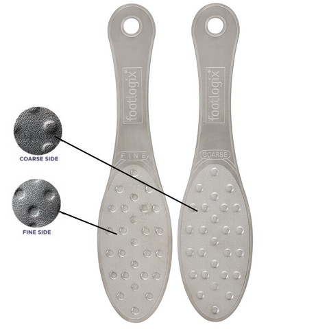 Image of Footlogix Professional Double-Sided Stainless Steel Foot File, Coarse/Fine Grit