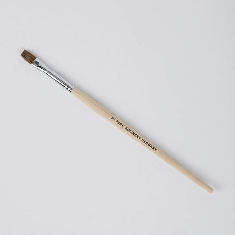 Image of Nail Brushes & Cuticle Pushers Spade Kolinsky Gel Brush , #6 F and #8 F