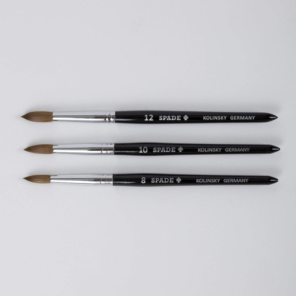 Acrylic Kolinsky Brush - Black - Size #12