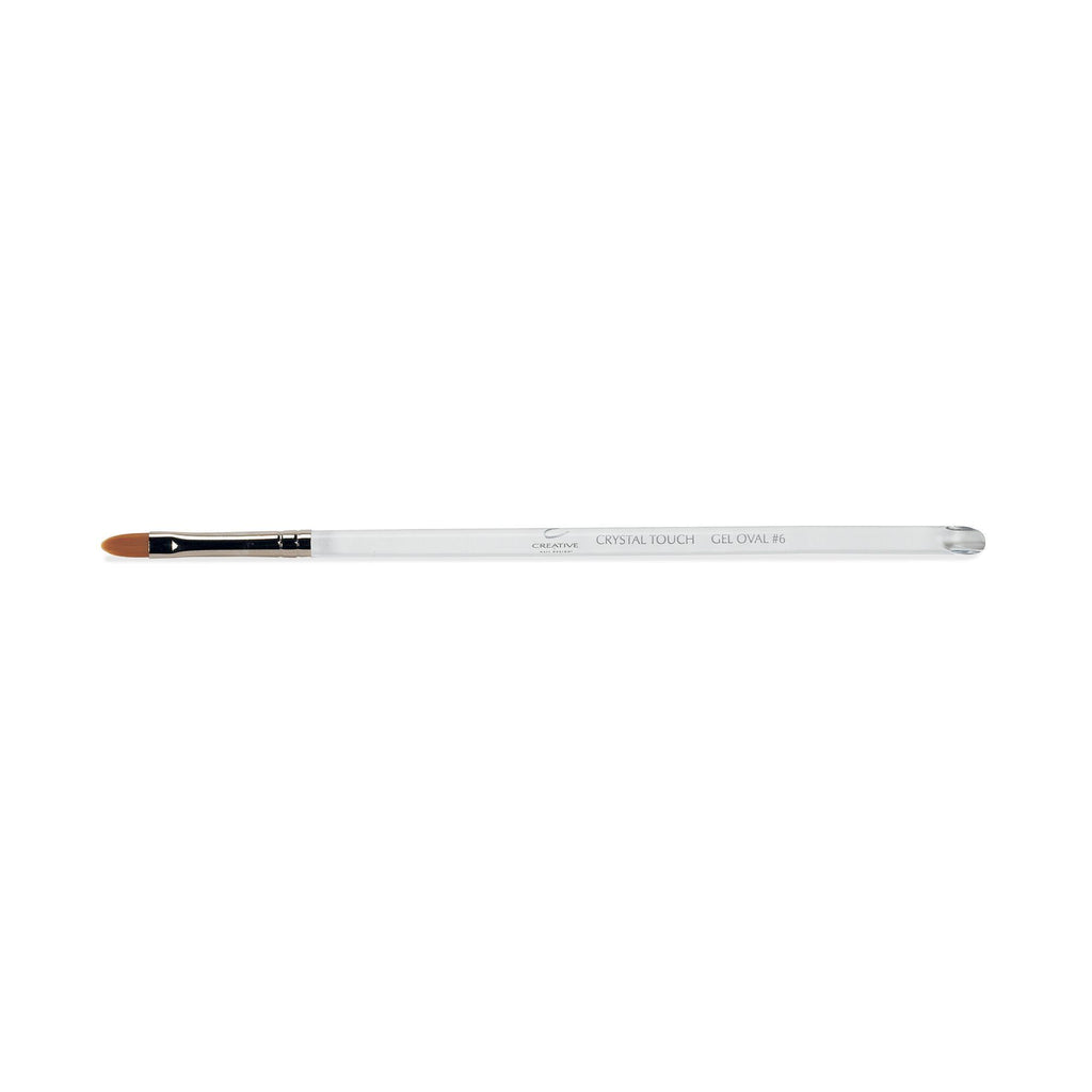 Nail Brushes & Cuticle Pushers CND ProSeries Gel Brush Flat Oval #6 Brush
