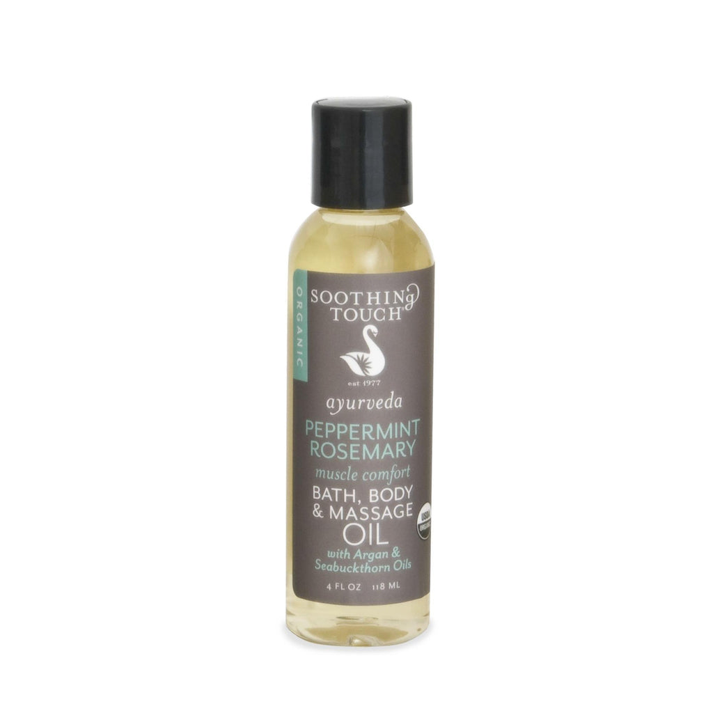 Oils, Bases & Butters Soothing Touch Organic Peppermint Rosemary Bath  and  Body Oil
