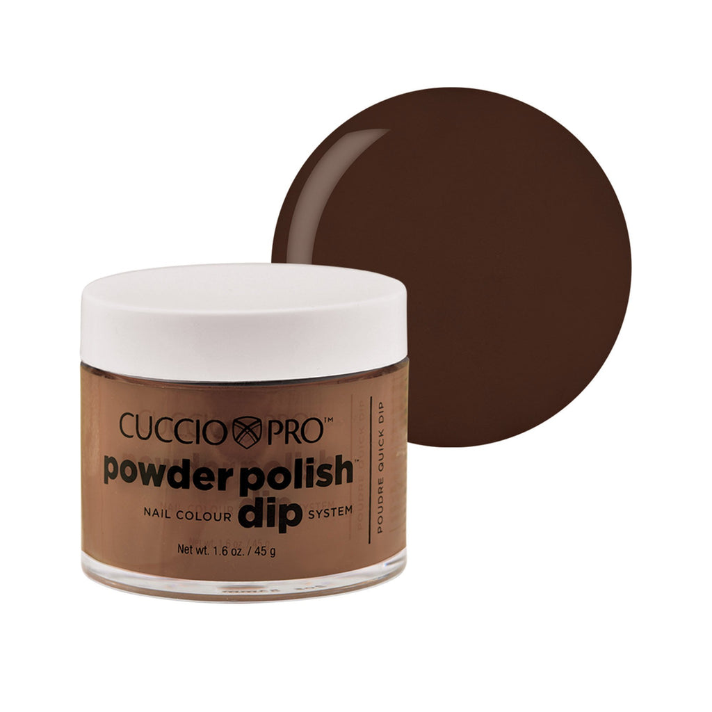 Powder Polish / Dip Polish Rich Brown Cuccio Pro Dipping Powder