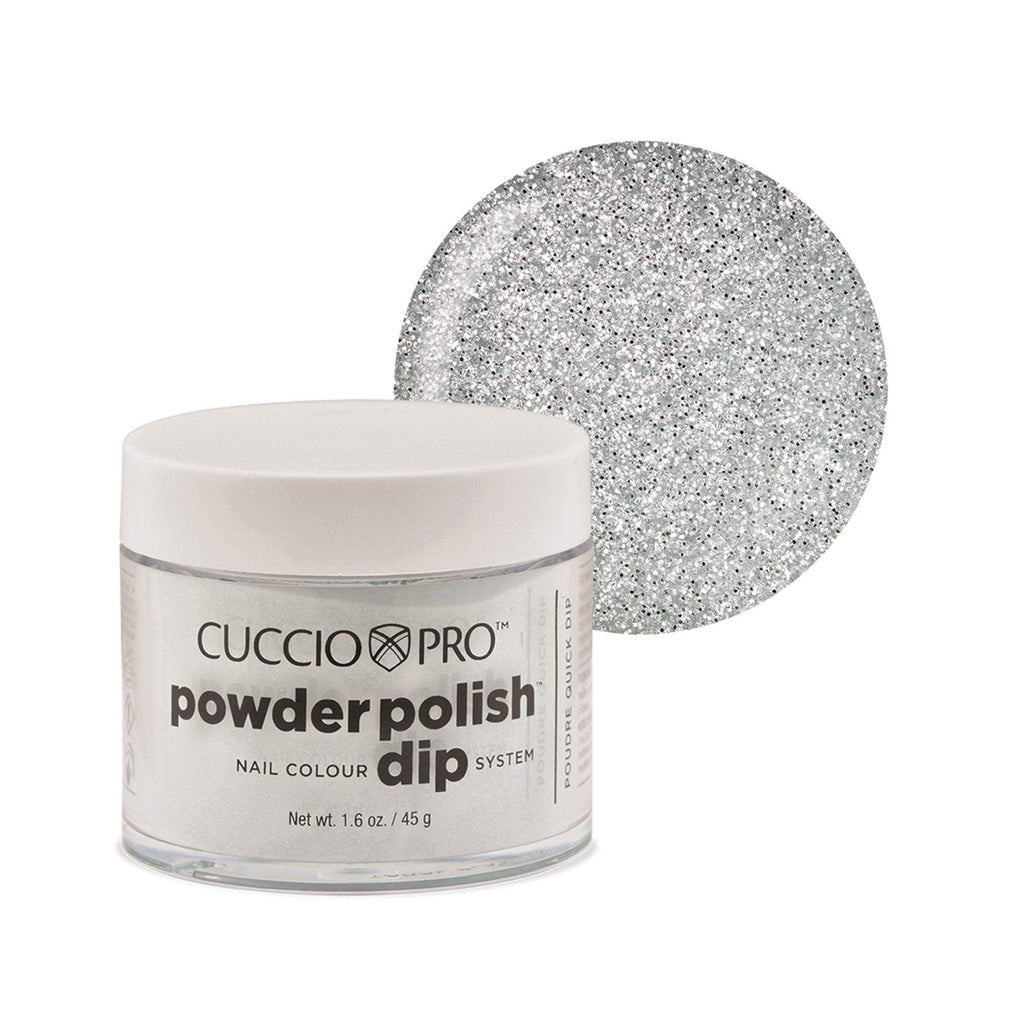 Powder Polish / Dip Polish Sliver Glitter Cuccio Pro Dipping Powder