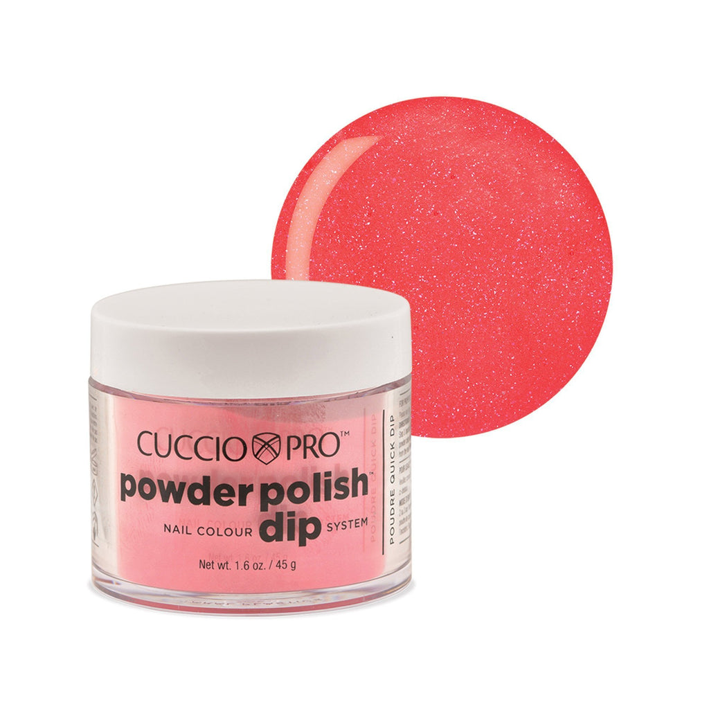 Powder Polish / Dip Polish Watermelon wPink Mica Cuccio Pro Dipping Powder