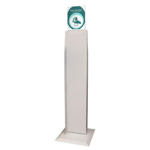 Dual Sided Floor Stand for Automatic Hand Sanitizer, Quartz Beige