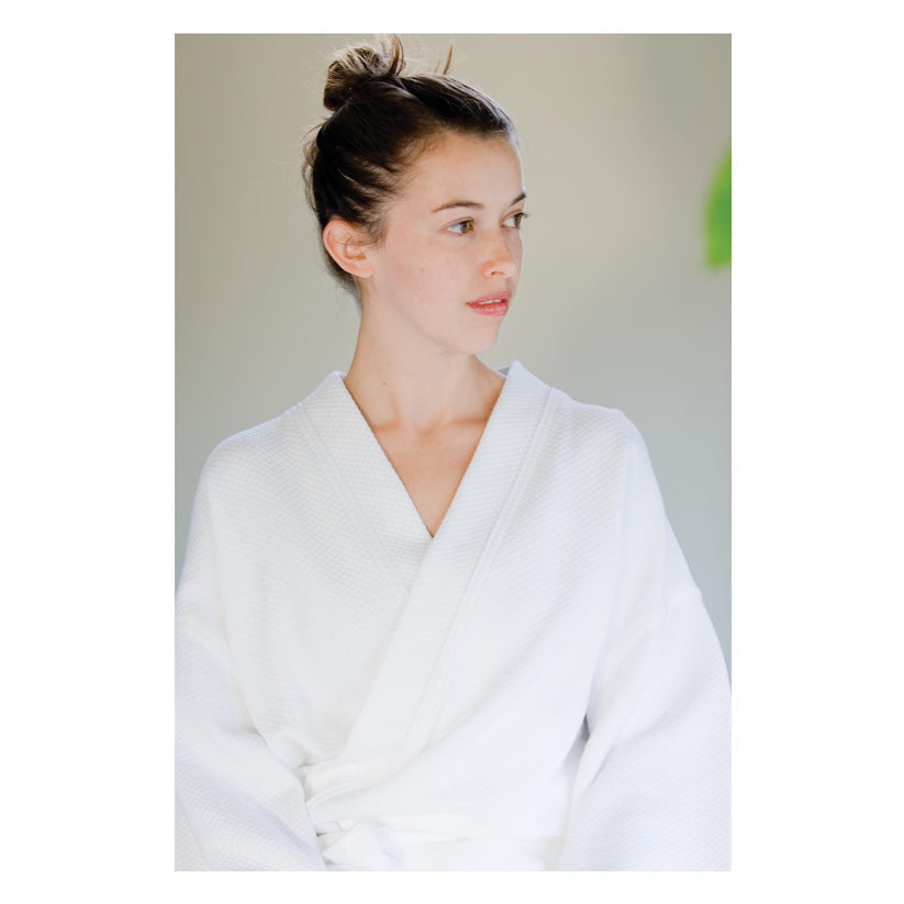 Boca Terry Robe, Knit Waffle Shawl Collar – Universal Companies