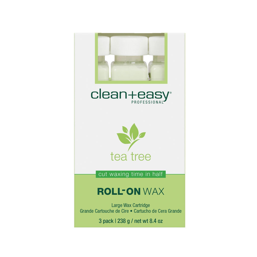 Roll-On & Line Waxing Systems Clean + Easy Tea Tree Wax / Large Refill / 3pc