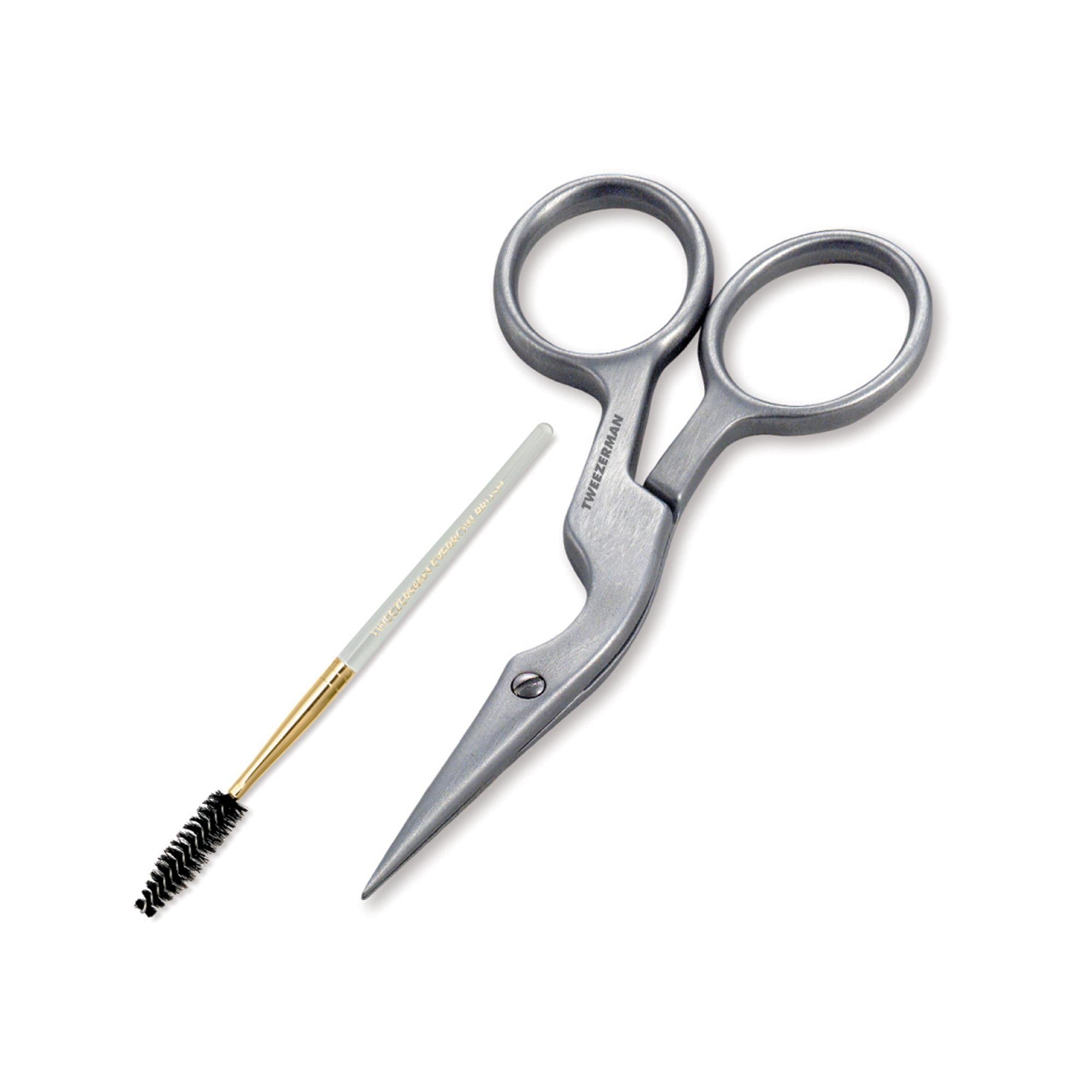 Tweezerman Brow Shaping Scissors & Brush – Universal Companies