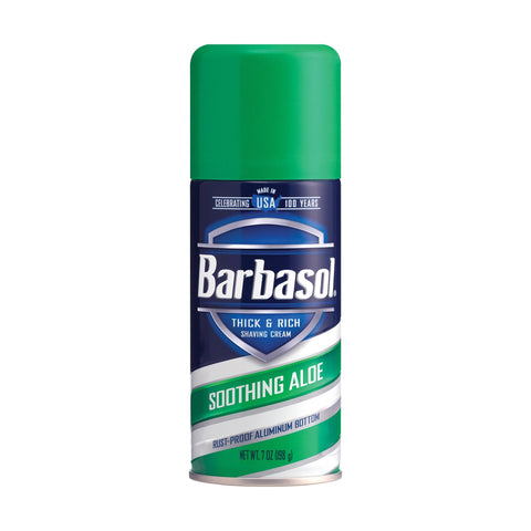 Image of Spa Locker Room Supplies Barbasol Shave Cream Aloe 7 oz