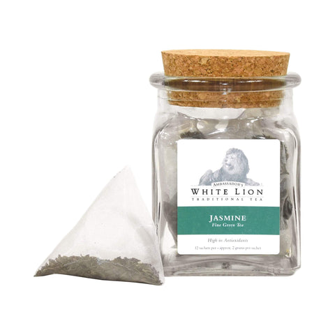 Image of Tea & Snacks White Lion Tea, Organic Jasmine Canister
