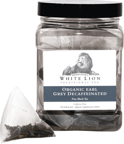 Image of White Lion Tea, Organic Earl Grey Decaf Green Tea
