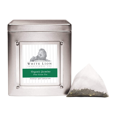Image of Tea & Snacks 18 ct. White Lion Tea, Organic Jasmine Canister