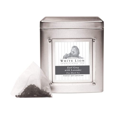 Image of Tea & Snacks 18 ct. White Lion Tea, Earl Grey Lavender Canister