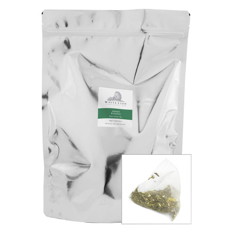 Image of Tea & Snacks 200 ct. White Lion Tea, Green Passion Canister