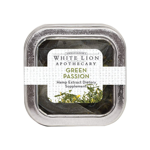 Image of Tea & Snacks 5 ct Green Passion Hemp Extract-infused Tea Bulk Sachet, 25ct Canister