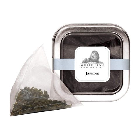 Image of Tea & Snacks 5 ct. White Lion Tea, Organic Jasmine Canister