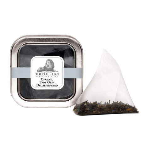 Image of Tea & Snacks 5 ct. White Lion Tea, Organic Earl Grey Decaf Green Canister