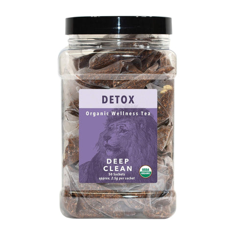 Image of Tea & Snacks 50 Count White Lion Detox (Deep Clean) Tea