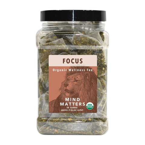 Image of Tea & Snacks 50 ct. White Lion Focus (Mind Matters) Tea