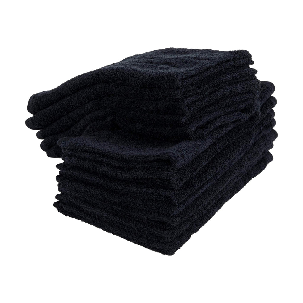 HAND-LOOMED TERRY TOWELS - BLACK - Privet House Supply