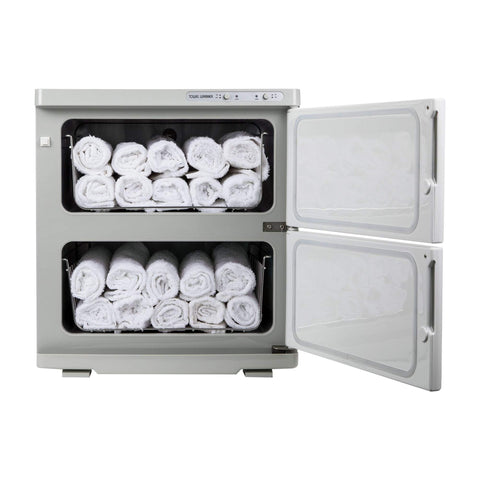 Image of SpaEquip Double UV Hot Towel Cabinet, White