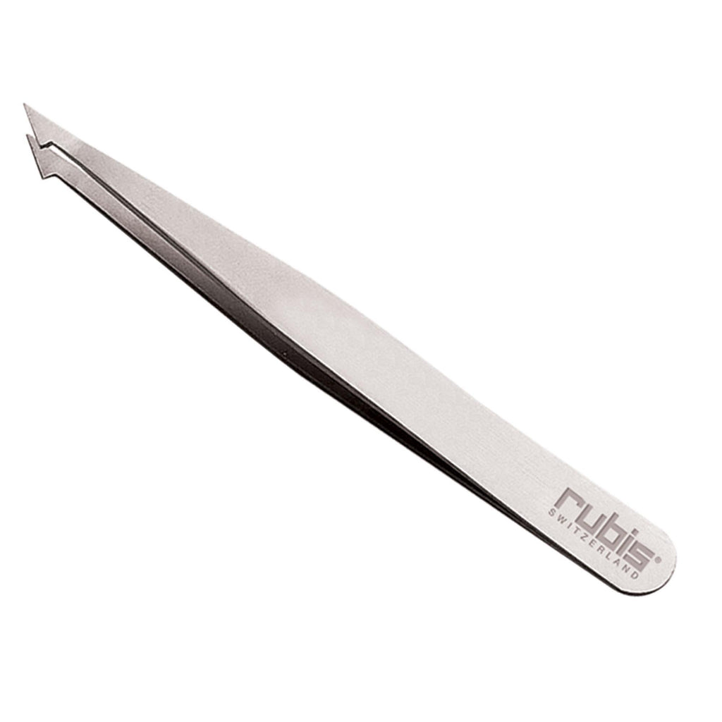 Rubis Tweezers, Pointed & Slanted Tip, Stainless Steel, 3.75 – Universal  Companies