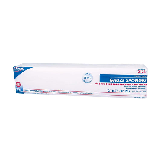 Wipes, Pads & Rounds Non-Sterile, Gauze 2" x 2", 12-ply - 200 Pack