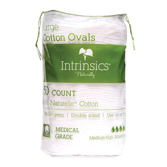 Wipes, Pads & Rounds Intrinsics 100% Cotton 3" Ovals 50pcs
